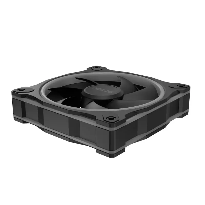 Ventoinha ASUS Prime MR120 ARGB preta 120 mm rolamento de deslizamento PWM 1600 rpm 58 CFM