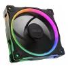 Ventoinha ASUS Prime MR120 ARGB preta 120 mm rolamento de deslizamento PWM 1600 rpm 58 CFM