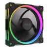 Ventoinha ASUS Prime MR120 ARGB preta 120 mm rolamento de deslizamento PWM 1600 rpm 58 CFM