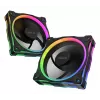 Ventoinha ASUS Prime MR120 ARGB preta 120 mm rolamento de deslizamento PWM 1600 rpm 58 CFM