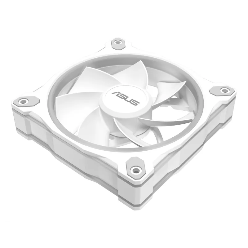Ventoinha para PC ASUS Prime MR120 ARGB Reverse branca de 120 mm – 1600 rpm, 58 CFM, PWM, rolamento de deslizamento