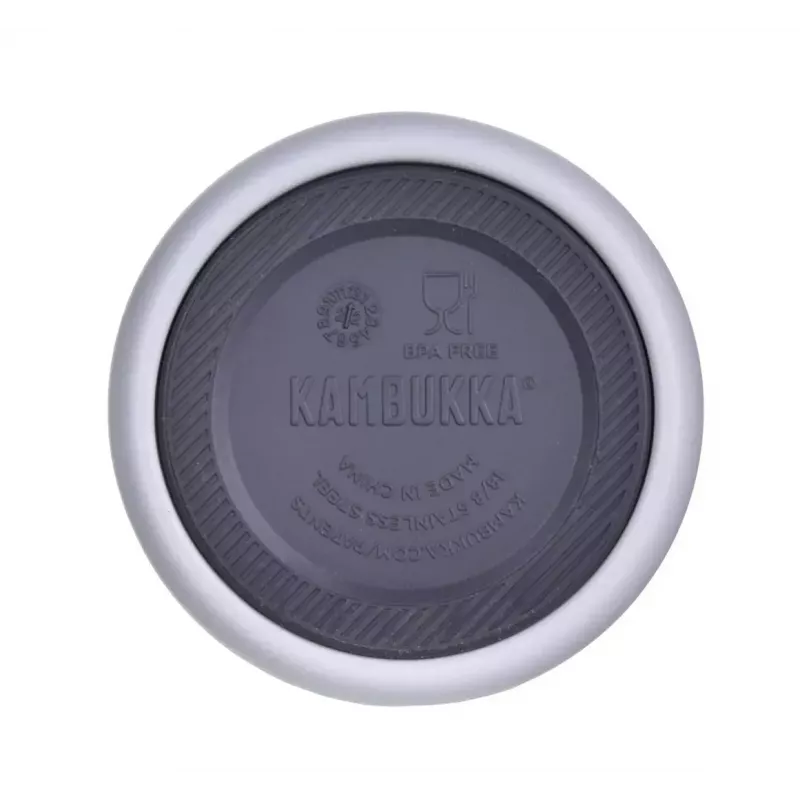 Garrafa térmica Kambukka Elton 600 ml Branco giz – Garrafa a vácuo, aço inoxidável 18/8, à prova de fugas, tampa Snapclean