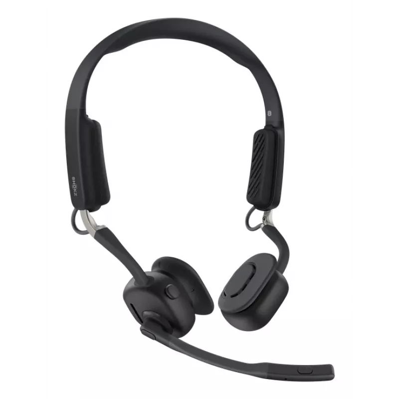 Headset de videoconferência sem fios com condução óssea SHOKZ OpenMeet Bluetooth