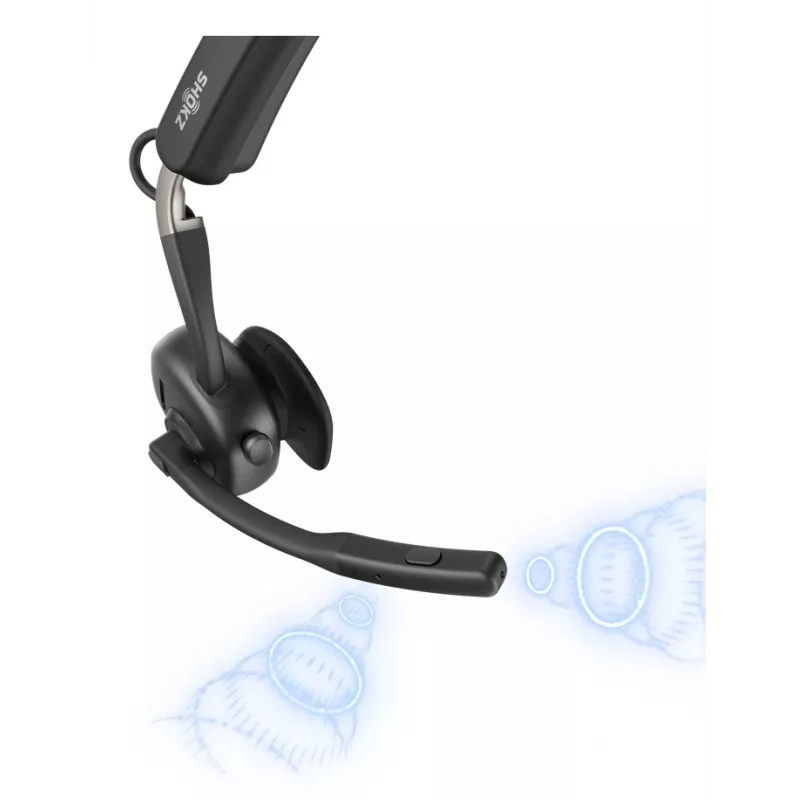 Headset de videoconferência sem fios com condução óssea SHOKZ OpenMeet Bluetooth