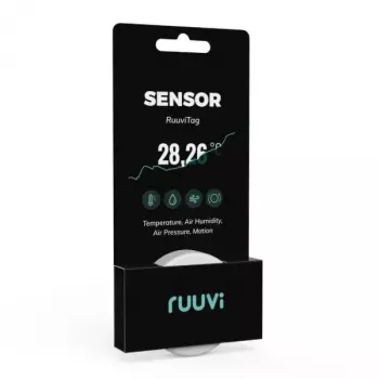 Sensor sem fios Ruuvi RT4in1 temperatura humidade pressão atmosférica movimento