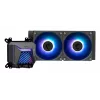 Refrigeração líquida tudo-em-um MSI MAG Coreliquid A15 240 — radiador de 240 mm, 2 ventoinhas de 120 mm, LGA1700/AM4/AM5, preto