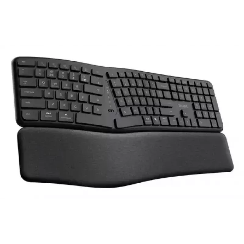 Teclado ergonómico sem fios multidispositivo Trust Keyra