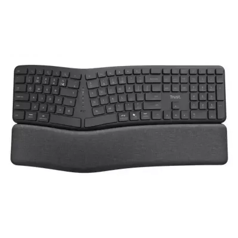 Teclado ergonómico sem fios multidispositivo Trust Keyra
