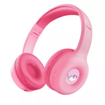 Trust Nouna, com fios e sem fios, chamadas/música, 20 - 20000 Hz, 134 g, headset, rosa