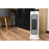 Aquecedor elétrico cerâmico NOVEEN PTC2000 — 2000 W, termostato ajustável, ecrã LED, temporizador, comando, branco