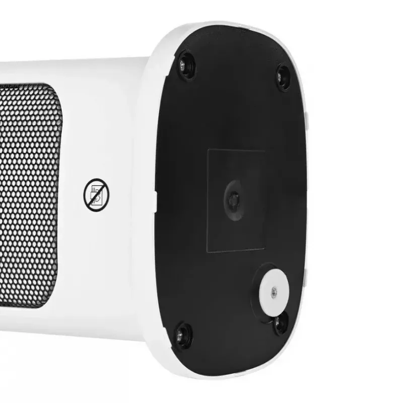 Aquecedor elétrico cerâmico NOVEEN PTC2000 — 2000 W, termostato ajustável, ecrã LED, temporizador, comando, branco
