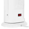 Aquecedor elétrico cerâmico NOVEEN PTC2000 — 2000 W, termostato ajustável, ecrã LED, temporizador, comando, branco