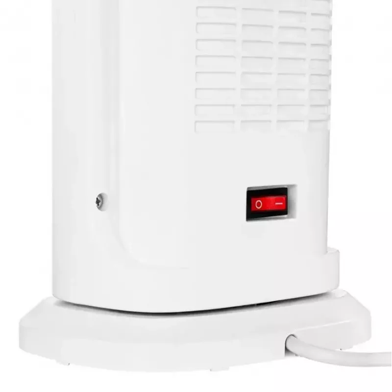 Aquecedor elétrico cerâmico NOVEEN PTC2000 — 2000 W, termostato ajustável, ecrã LED, temporizador, comando, branco