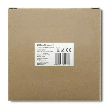 Fonte de alimentação para calha DIN QOLTEC 50999, 240W, 48V DC, saída 5A