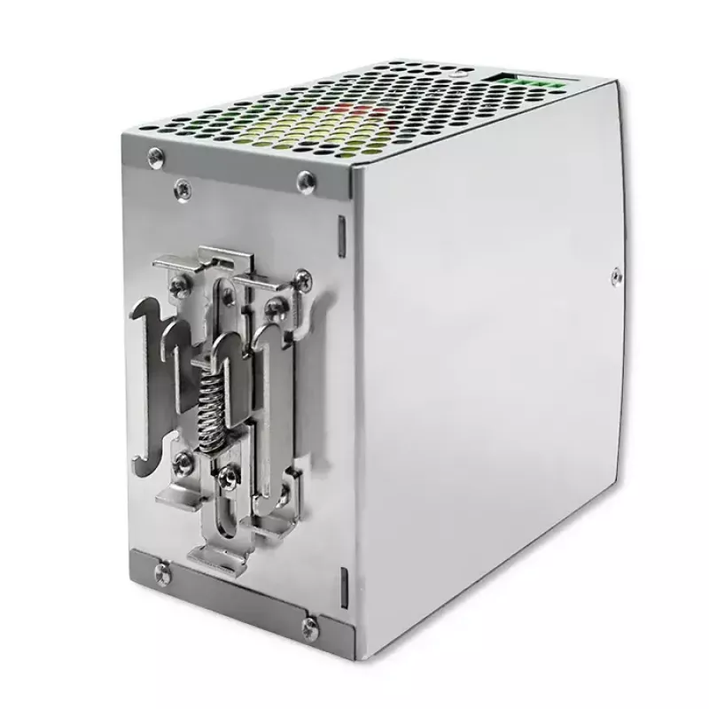 Fonte de alimentação industrial para calha DIN QOLTEC 50901 — 480W, 24V DC, 20A