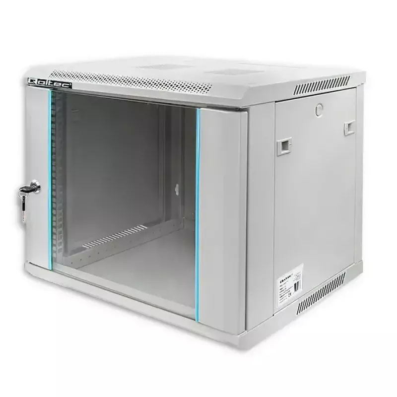 Armário rack 19 polegadas QOLTEC 9U modelo 54484, dimensões 600x500x450 mm