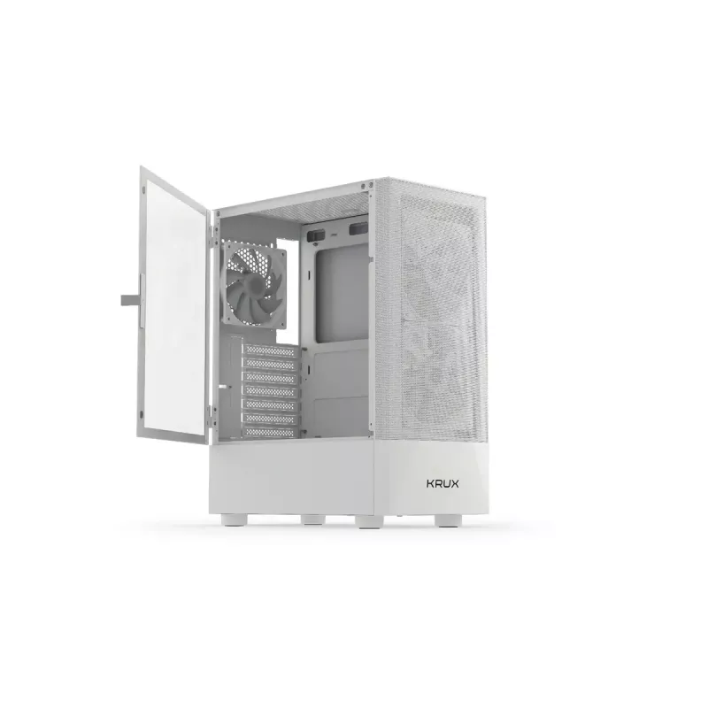 Caixa de PC KRUX VAKO ATX, RGB, branca (KRXD005)