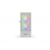 Caixa de PC KRUX VAKO ATX, RGB, branca (KRXD005)