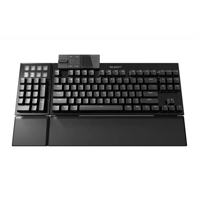 Teclado be quiet Dark Mount Silent Linear US ANSI Gaming USB QWERTY US Inglês preto