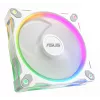 Ventoinha para caixa ASUS Prime MR120 ARGB branca 120 mm, 1600 rpm, PWM, rolamento deslizante, 58 CFM