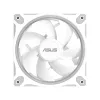 Ventoinha para caixa ASUS Prime MR120 ARGB branca 120 mm, 1600 rpm, PWM, rolamento deslizante, 58 CFM