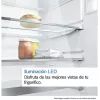 Combinado frigorífico-congelador Bosch Serie 4 KGN39VIEB independente 368 L, classe de eficiência energética E, aço inoxidável, NoFrost, congelador em baixo