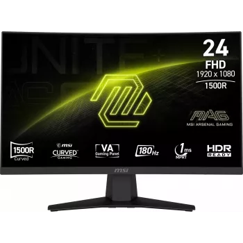 Monitor MSI MAG 244C 59,9 cm (23,6 inch) 1920 x 1080 píxeis Full HD LCD preto