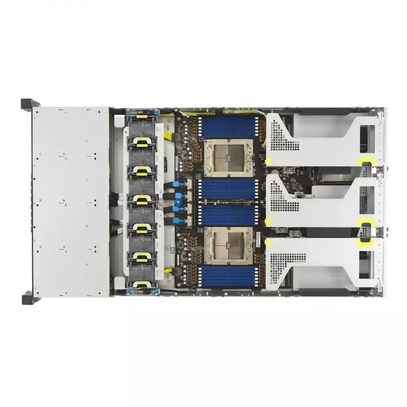 Plataforma de rack de servidor ASUS RS720A-E13-RS24G 2U AMD, 24x baías de 2,5