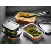 Recipientes retangulares de vidro para conservas, conjunto, GEFU Milo G-12799 – 3 peças, resistentes ao calor, laváveis na máquina
