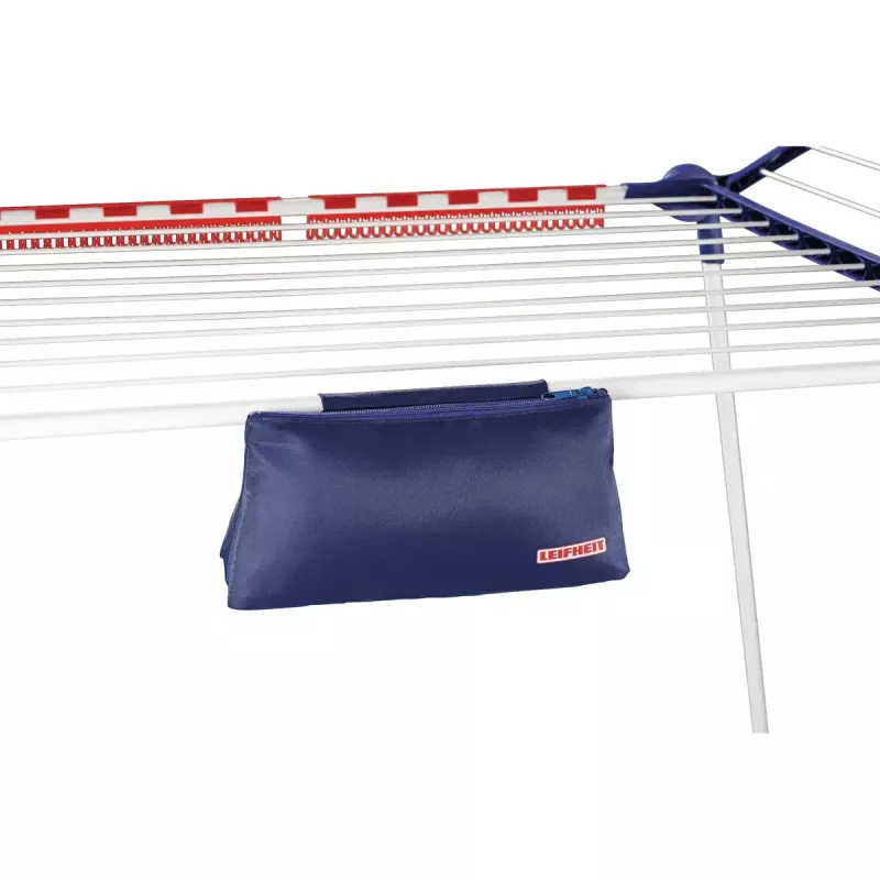 Estendal de chão Leifheit Pegasus 180 Plus — secador dobrável em metal/plástico, 18 m de área de secagem, 870×1570×660 mm