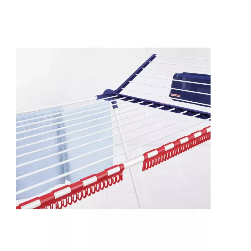 Estendal de chão Leifheit Pegasus 180 Plus — secador dobrável em metal/plástico, 18 m de área de secagem, 870×1570×660 mm