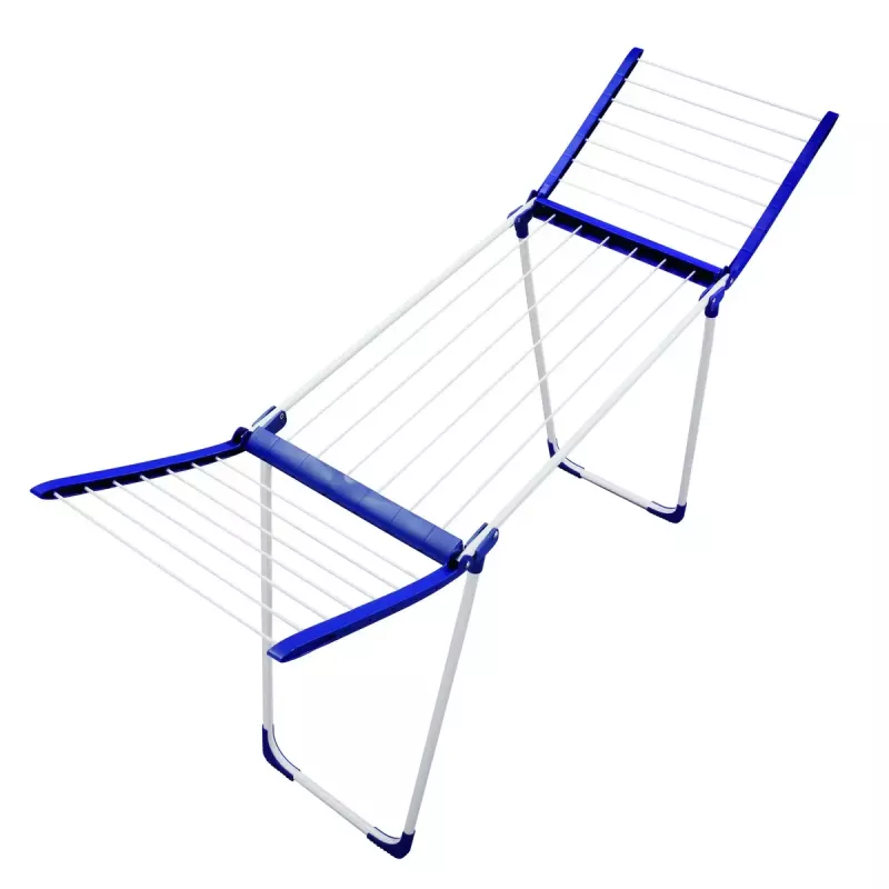 Estendal de chão Leifheit Pegasus 180 Plus — secador dobrável em metal/plástico, 18 m de área de secagem, 870×1570×660 mm