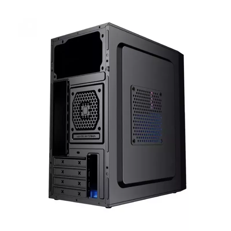 Gembird Fornax K300 caixa de PC Mini Tower, Micro-ATX/Mini-ITX, 2x USB 3.0 + 2x USB 2.0, HD Audio, sem fonte de alimentação, SPCC, 2,17 kg, preta
