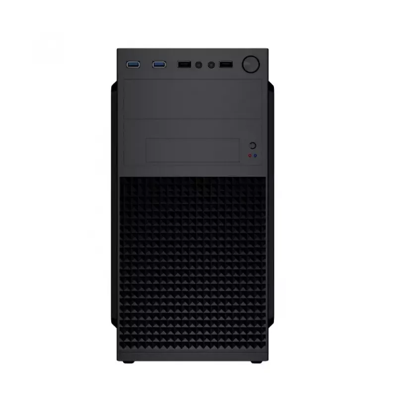 Gembird Fornax K300 caixa de PC Mini Tower, Micro-ATX/Mini-ITX, 2x USB 3.0 + 2x USB 2.0, HD Audio, sem fonte de alimentação, SPCC, 2,17 kg, preta
