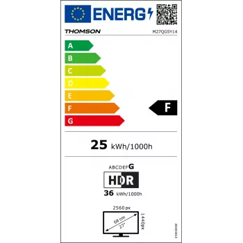 Monitor Thomson M27QG5Y14 27 polegadas Quad HD LED 2560 x 1440