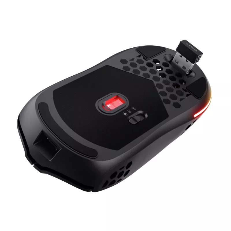 Trust GXT 929 Helox rato gaming para destro RF Wireless ótico 4800 DPI