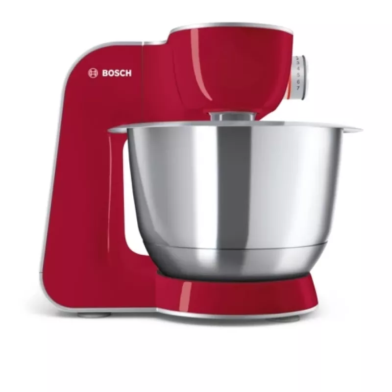Bosch MUM58720 robot de cozinha 1000 W 3,9 l cinzento, vermelho, aço inoxidável