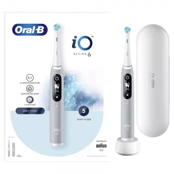 Escova de dentes elétrica Oral-B iO escova de dentes rotativa cinzento