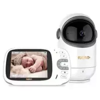 Intercomunicador para bebé neno Berkano recetor sem fios – intercomunicador para bebé com 1 câmara e recetor sem fios, LCD 1280×720, bateria 1200 mAh, USB‑C, rotação 310°/inclinação 0–46°, alcance 260 m