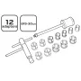 Conjunto de ferramentas de mecânico NEO tools 10-506 1 unid.