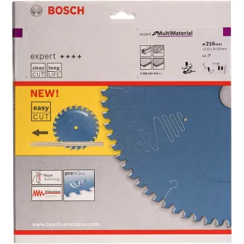 Bosch 2608642493 Expert for Multi Material lâmina de serra circular, 216 mm, furo de 30 mm, 64 dentes