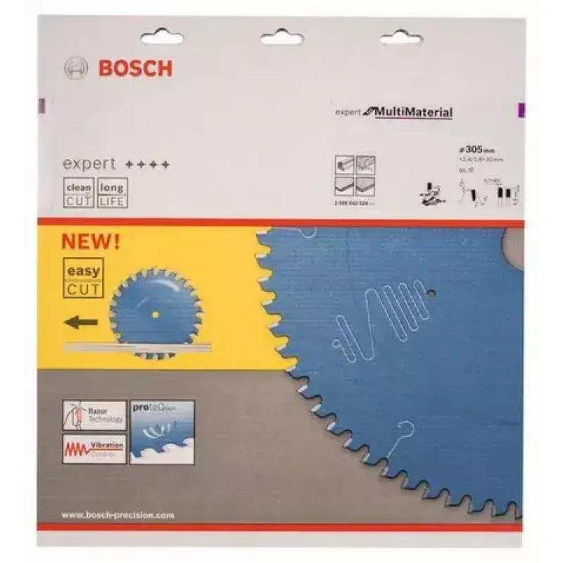 Bosch 2608642529 Expert for Multi Material lâmina de serra circular, 305 mm, furo de 30 mm, 96 dentes