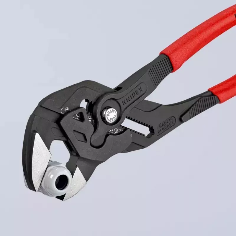 Alicate Knipex 86 01 300 espessura de aperto 9,5 mm tamanho máximo de porca 6,8 cm