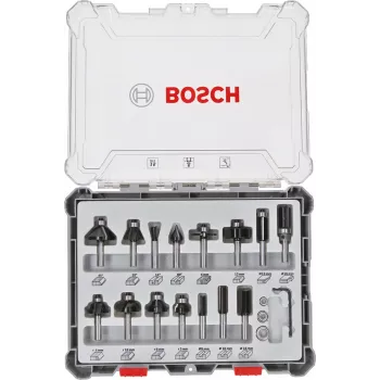 Bosch 2 607 017 471 fresadora, conjunto de fresas 15 peças