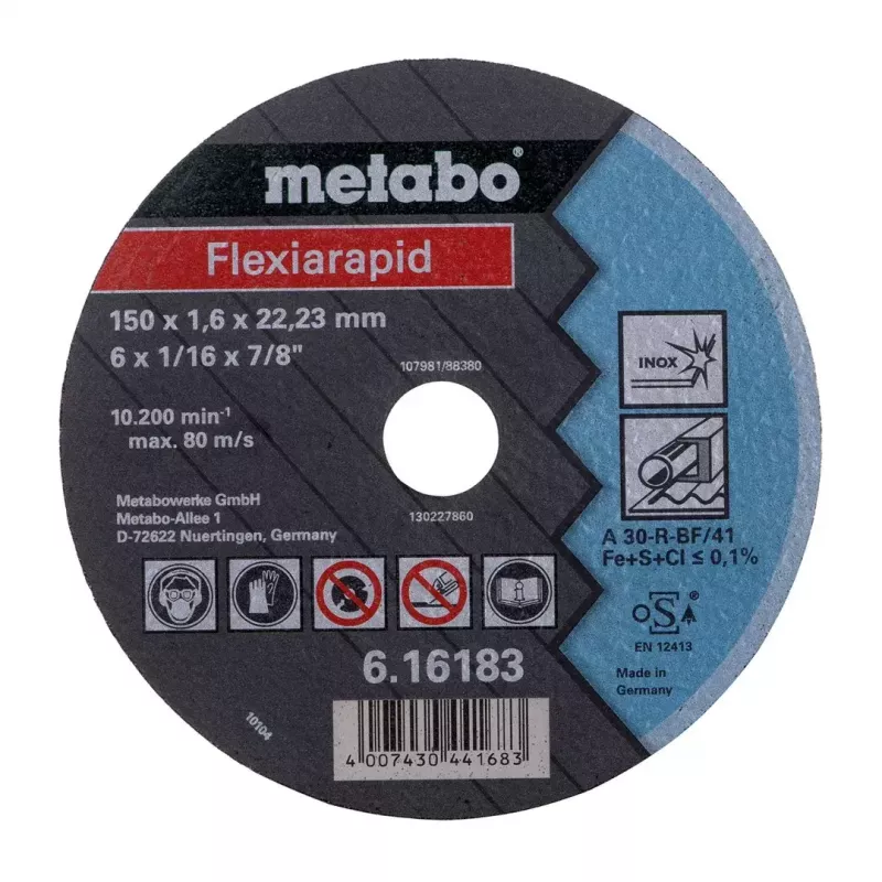 Rebarbadora angular Metabo W 18 LTX 150 QUICK 600404650