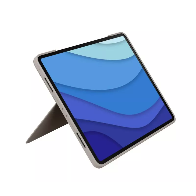 Combo Touch LOGITECH - Sand para iPad Pro 12,9 polegadas (5.ª geração) - US International QWERTY