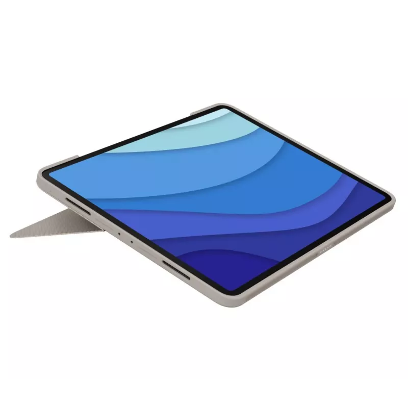 Combo Touch LOGITECH - Sand para iPad Pro 12,9 polegadas (5.ª geração) - US International QWERTY