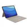 Combo Touch LOGITECH - Sand para iPad Pro 12,9 polegadas (5.ª geração) - US International QWERTY