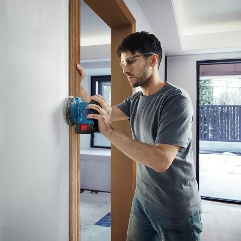 Lixadora excêntrica Bosch GEX 185-LI Professional 10000 OPM azul