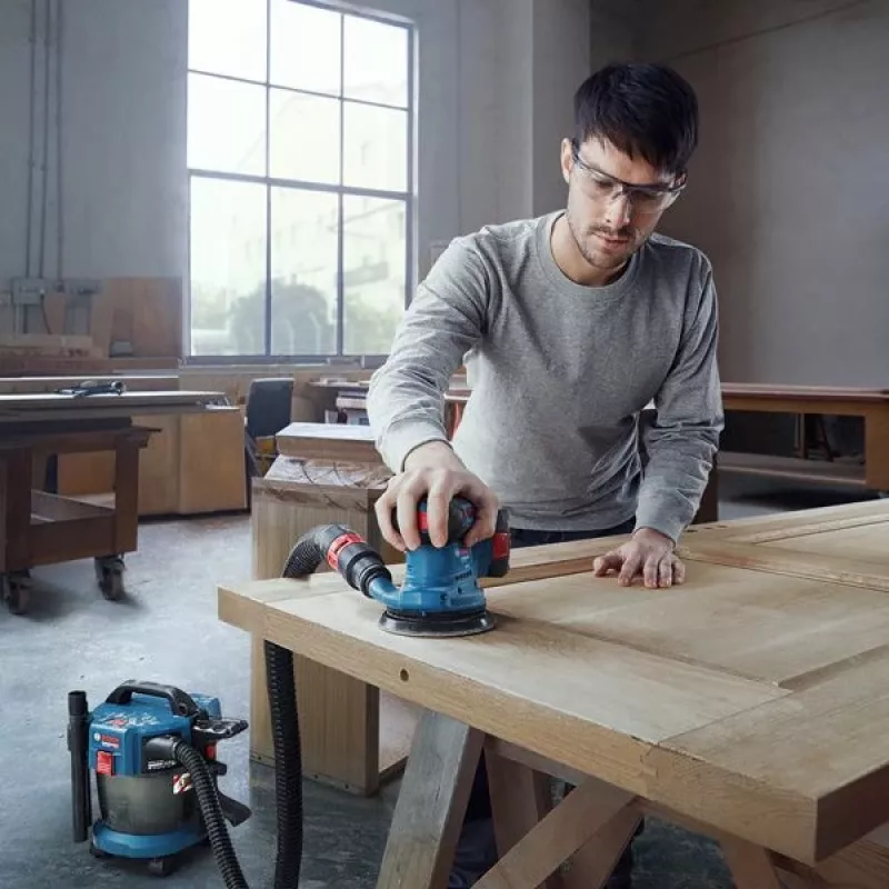 Lixadora excêntrica Bosch GEX 185-LI Professional 10000 OPM azul